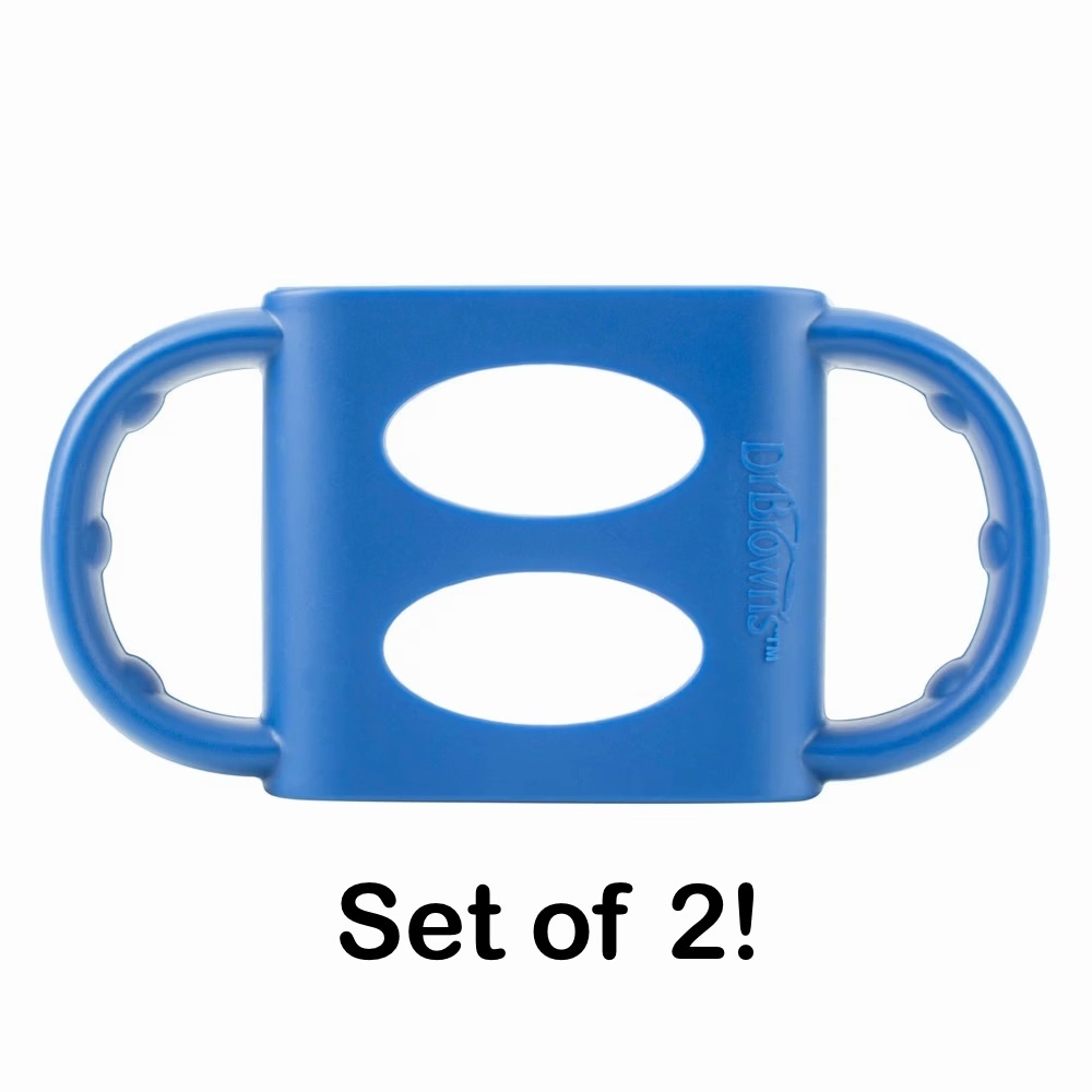 Dr. Brown’s Silicone Narrow Bottle Handles Blue Set of 2